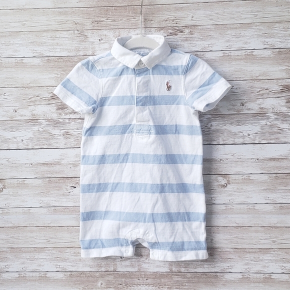 Polo Ralph Lauren Other - Ralph Lauren Polo Blue Striped Romper